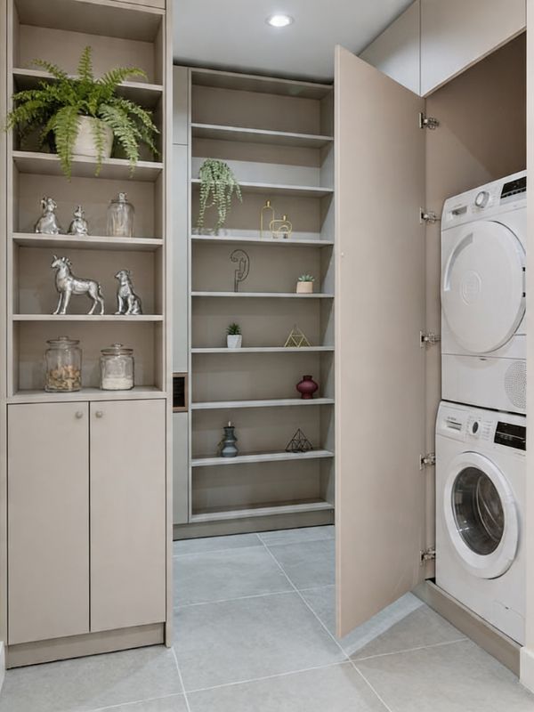 Appliance repair technician servicing a front-load washing machine for drainage and spin-cycle issues in a Lubbock, TX home